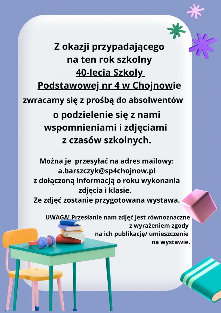 Plakat szkolny