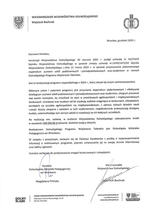 Stypendia 2026